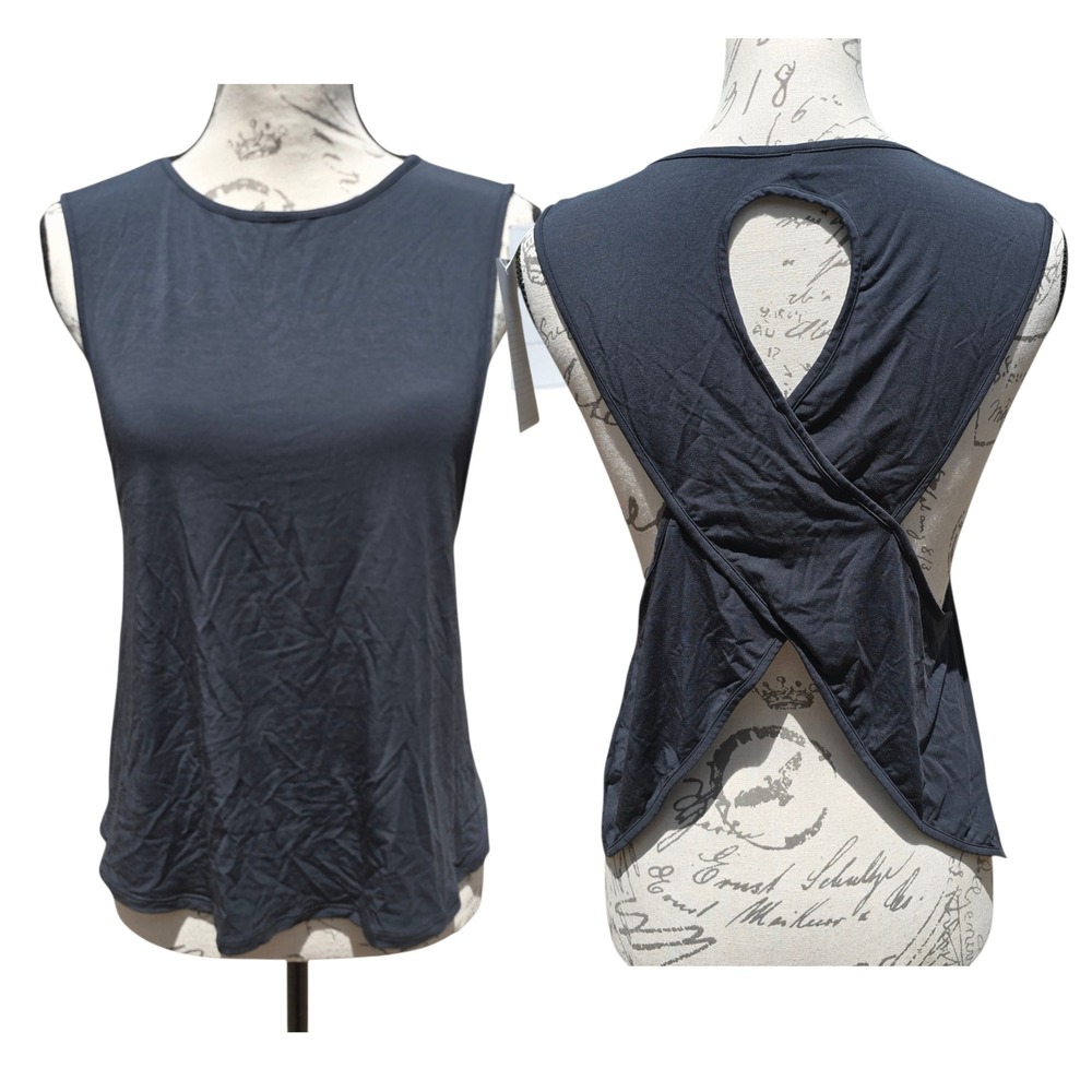 Buffbunny Collection -1632 NWT Activewear‎ Tank Top Criss Cross Back XS